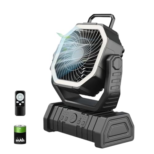 Ventilador de camping para colgar en la tienda y dormir fresco en noches de verano