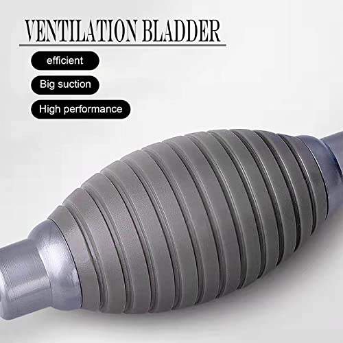 DEANKEJI Scambiatore D'acqua per Acquario, 1,9 M di Lunghezza Acqua Aspirapolvere per Acquario, Sifone per Acquario con Tubo di Prolunga e Clip di Arresto, per la Pulizia Dell'acquario - Image 4