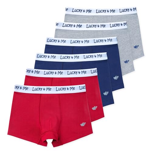 Lucky & Me | Liam Boys Boxer Briefs | Children's Tagless Soft Cotton Underwear | 3 Pack
