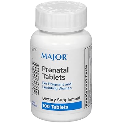 MAJOR Prenatal Tablets for Pregnant and Lactating Women - Dietary Supplement - 100 Count