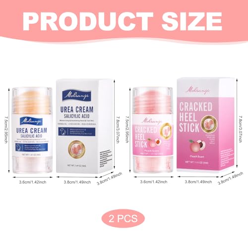 2 Stück Fusscreme Sehr Trockene Füsse Hornhaut Foot Cream für Rissige Fersen und Trockene Haut für Fersenbehandlung Knie Ellbogen und Hände Feuchtigkeitsspendende – Bild 3