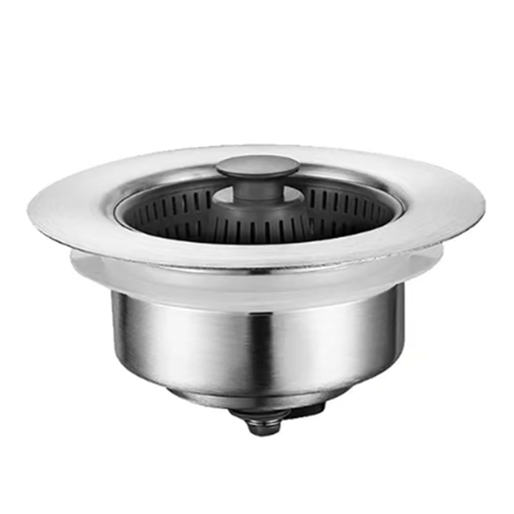 CTRLZS 1 Piece Stainless Steel Sink Aid Kitchen Sink Odor Filter Popup Kitchen Sink Stopper Strainer