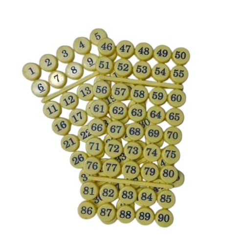 TambolaTickets.com-Housie Lotto Game Tokens/Coins with Numbers 1 to 90 Plastic Coin Set and Tambola Tickets Pad with 600 Unique Tickets (Set of 1 Coin, 1 Pad) - Image 4 thumbnail