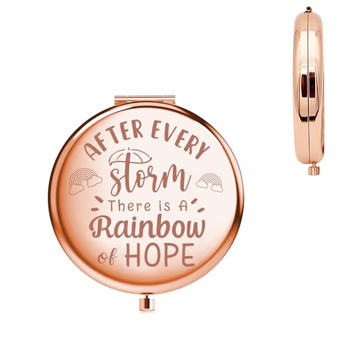 Espejo de maquillaje redondo CMNIM Rainbow Baby
