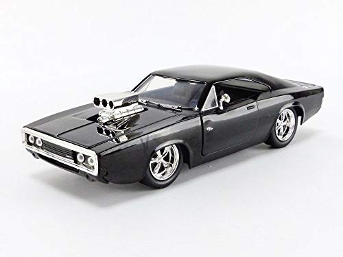 Jada Toys Fast & Furious 1:24 Dom's 1970 Dodge Charger R/T Die-cast Car Bare Metal, Toys for Kids and Adults