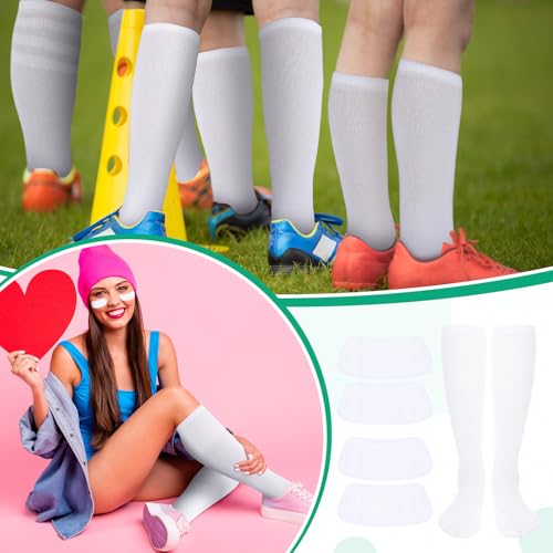 Image of Panitay 2 /12 /16 /24 Pairs Softball Soccer Socks Glitter Eye Black Stickers Team Spirit Accessories for Youth Women Sport Wear