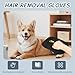 SZYETKOG 3pcs Pet Hair Removal Glove for Dogs & Cats - Washable Reusable, Electrostatic Tech for Effortless Fur Cleaning on Furniture Carpet