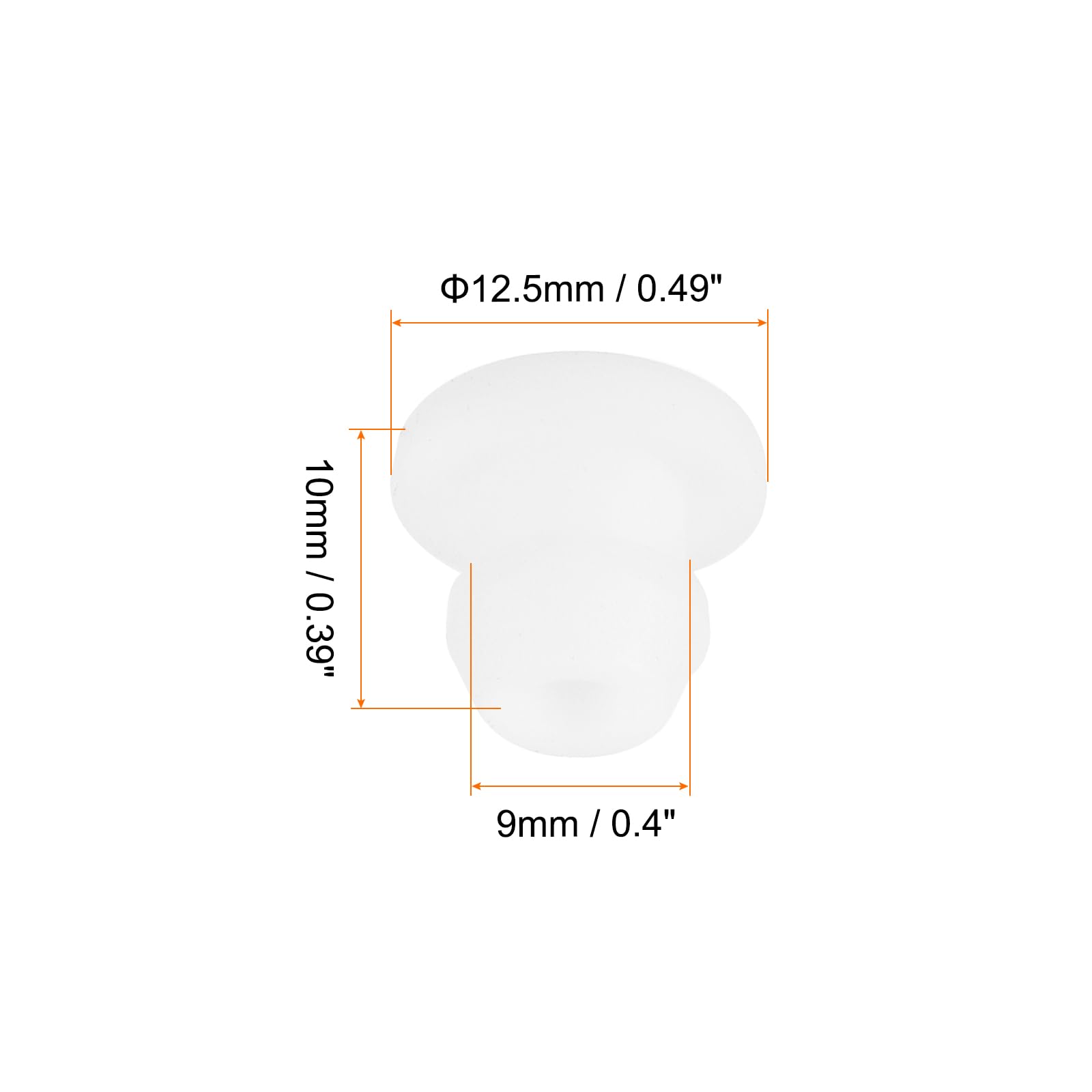 Rebower Snap in Locking Hole Plugs Rubber Panel Seal Cover Drilled Silicone Caps - Image 2