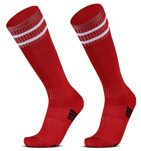 Image of RC. ROYAL CLASS Football Socks -Knee High Unisex, Cushioned Sole, Hi-Performance, Soft & Breathable,Ventilated,Moisture Wicking,Anti-Odour,Football /Soccer Socks For Kids to Adults-Pack of 1 Pair