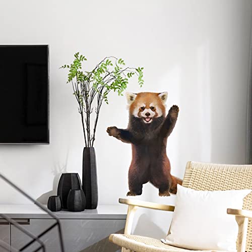 Vinilo decorativo panda rojo removible y resistente al agua miniatura 2