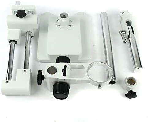 Miniatura 3 de Kit de accesorios de microscopio para adultos, universal, doble auge, zoom industrial, soporte estéreo trinocular de 2.992 in, accesorios de