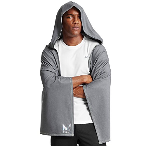 Mission HydroActive Max Full Body Recovery Cooling Towel, Charcoal/High Vis Green, 32" x 43.5"