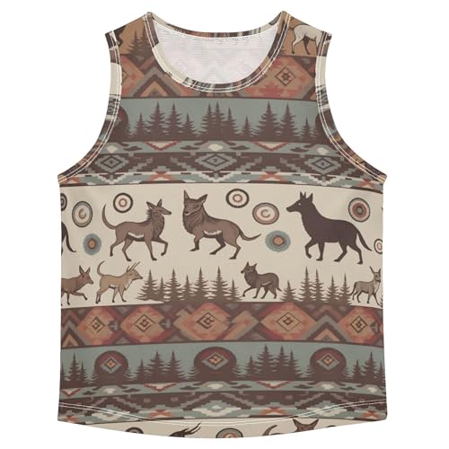 Boys Performance Tank Top Quick Dry Kids Boy Sleeveless Vest Beach Casual Clothes