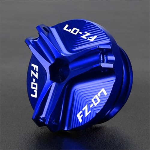 Bouchon remplissage d'huile CNC pour personnaliser votre Yamaha MT07 FZ07 couleur turquoise
