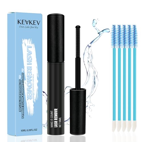 La mejor comparación de Utensilios para remover - solo los mejores. 44 KevKev Lash Remover for Lash Extensions Remover 10ml Lash Cluster Remover for Cluster Lashes Eyelash Remover with Lash Brush Cotton Swabs Lash Glue Remover Lash Bond and Seal Easy...