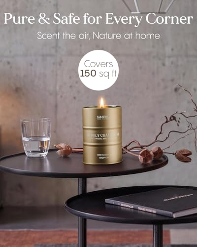 Image of M&SENSE Bubbly Champagne Scented Fall Candles,11.3oz Soy Wax