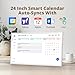 Dragon Touch 24 inch Digital Calendar Chore Chart – Interactive Touchscreen, Smart Family Planner, Hearth Display Desk Digital Calendar Seamless Scheduling