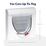 PetSafe Staywell 932GIFD Klassische Katzenklappe, 4-Wege-Verschlusssystem, magnetisch