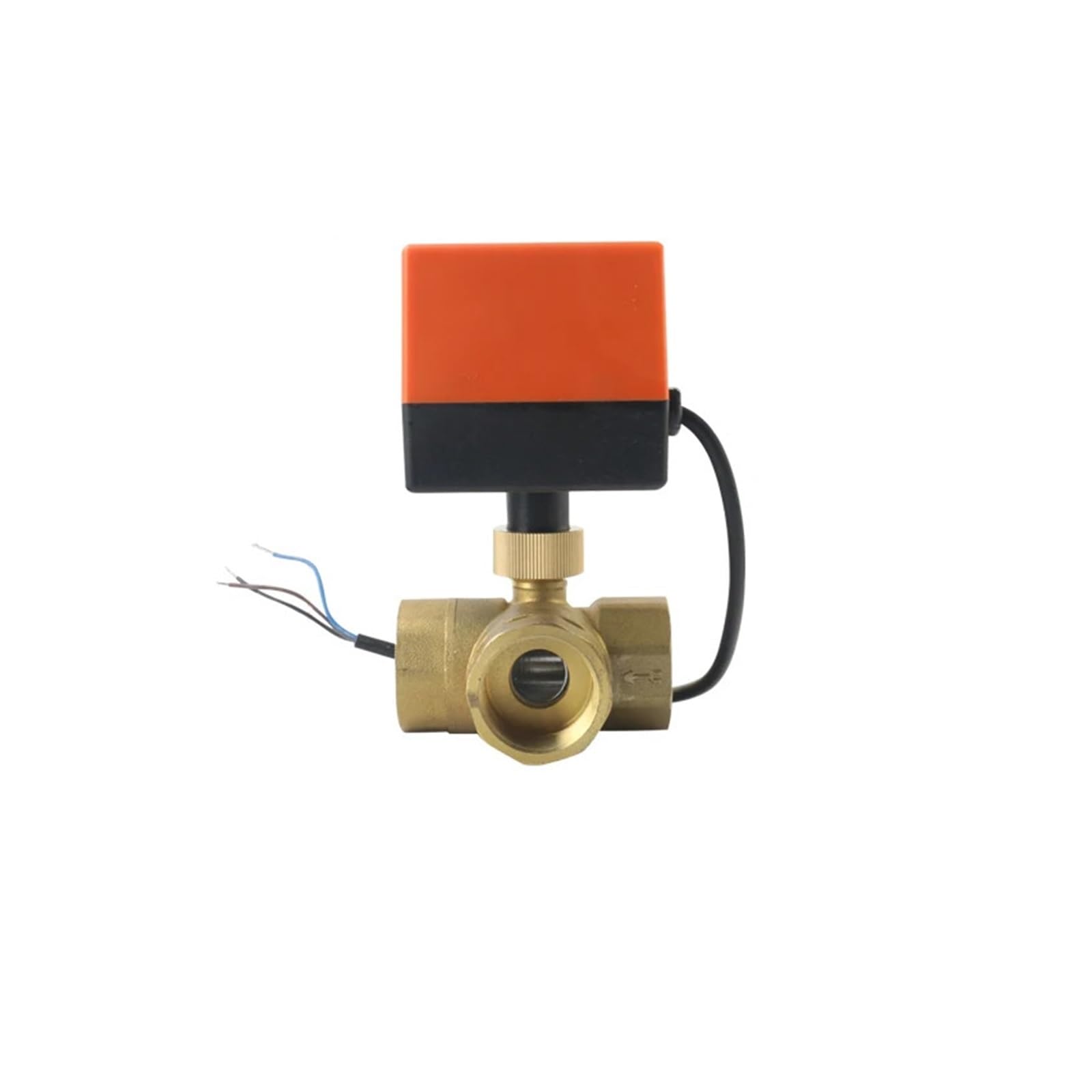 Huuoqiwy 220Vac 1Pcs 1" Three-Way Electric Ball Valve Ac220v Dc12v Dc24v Electric Ball Valve Dn25 Electric Valve(220Vac)
