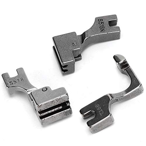 3 piezas pie prensatelas para máquina de coser con cremallera invisible miniatura 3