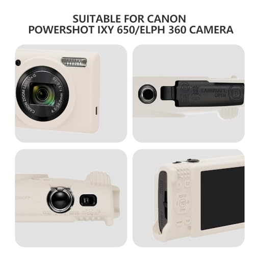 Funda de silicona para cámara Canon PowerShot IXY 650/ELPH 360 miniatura 3