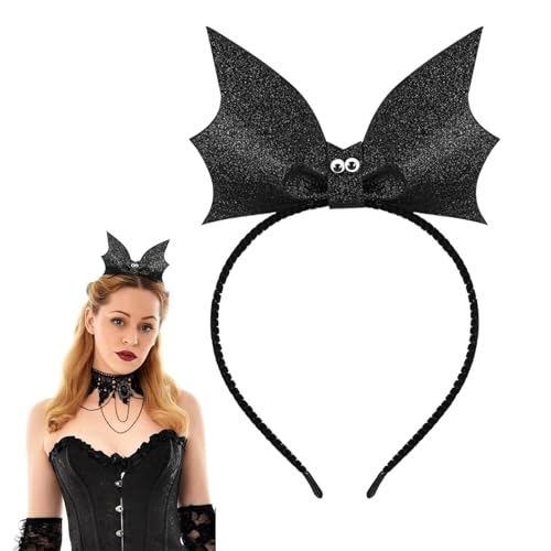 dinghaole Bat Headband Hair Hoop Halloween Bat Headband Cute Bats Headpiece Hair Hoop Accessories For Women Girls Halloween Costume Party Cosplay Decoration