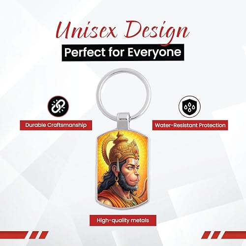 Image of Stylish Metal Keychains with Permanent Glossy Print - Inspirational Quotes & Spiritual Designs - Perfect Key chains for loved ones, Personal Use, Gifts & Return Gifts