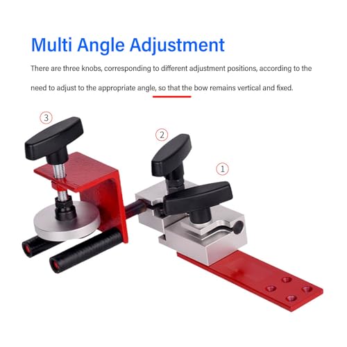 POENVFPO Aluminum Alloy Compound Bow Vise, String Changer, Adjustable Tool Support Frame for Archery Maintenance - Image 5