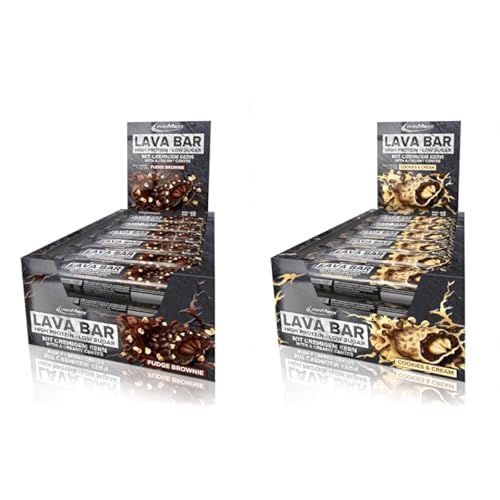 Ironmaxx Lava Protein Bar 40g Fudge Brownie with Cookies and Cream