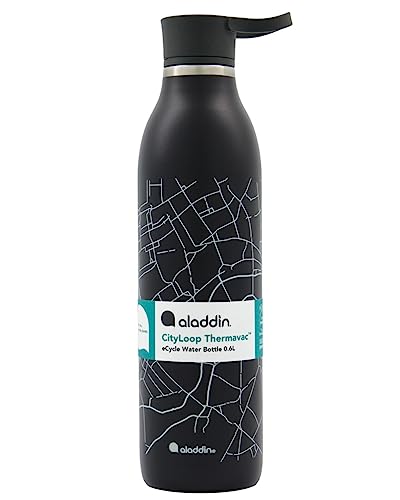 aladdin CityLoop Isolierflasche, 0,6L, Lava-Schwarz + Print