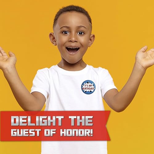 Transformers Birthday Party Supplies | Transformers Party Supplies | Serves 16 Guests | Dinner & Cake Plates, Napkins, Tablecover, Button | Officially Licensed