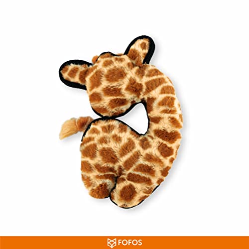 Image of BarkButler x FOFOS Safari Giraffe - Brown Toy for Small and Medium Dogs (0-20kgs), Soft Plush Material, Squeaker Inside, Durable