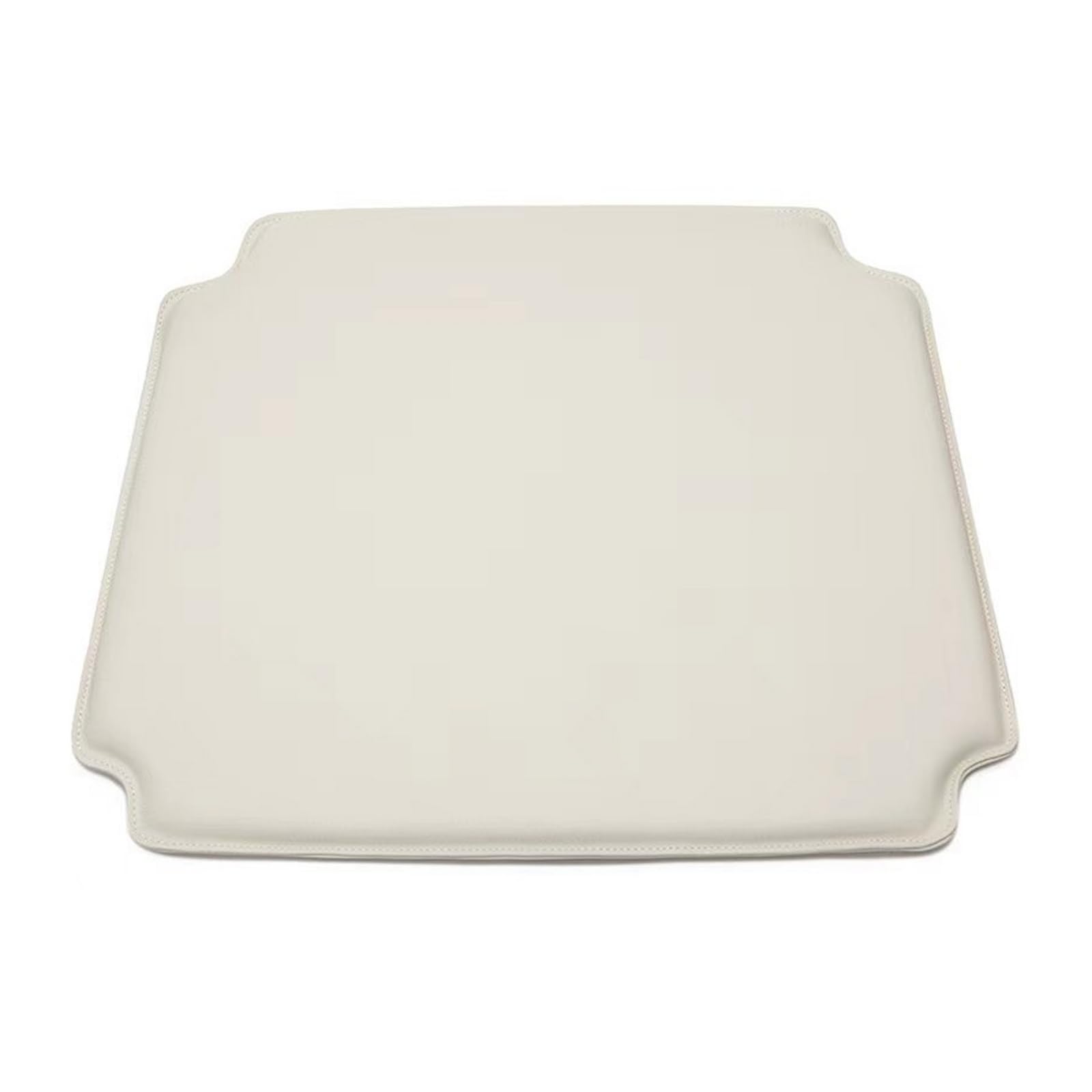 Wishbone Chair Cushion, Quality PU and Soft Foam Chair Seat Cushion, Seat Cushions/Pads for Hans Wegner Y Chair (White)