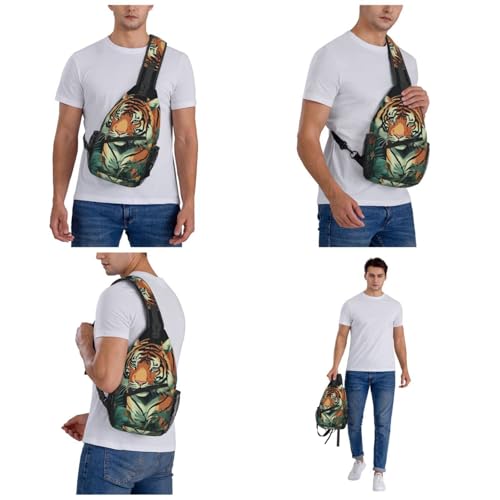 Morrales tipo sling para senderismo unisex negro miniatura 7
