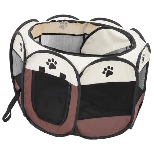 HANABASS 屋外の犬用ベビーサークル 小型犬用ベビーサークル 猫テント屋外 屋外猫ケージ 小型犬小屋 子犬の木枠 折りたたみ可能なペットプレイペン 猫の囲い オックスフォード布