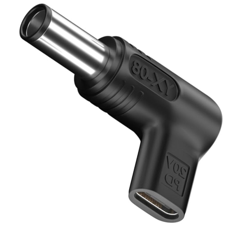 Fleurise USB C to 7.4x5.0mm 19.5V Adapter, 100W PD USB Type C to DC Adapter Compatible for Dell 06TM1C Latitude Inspiron 14 14R 15 15R 5521 17 17R