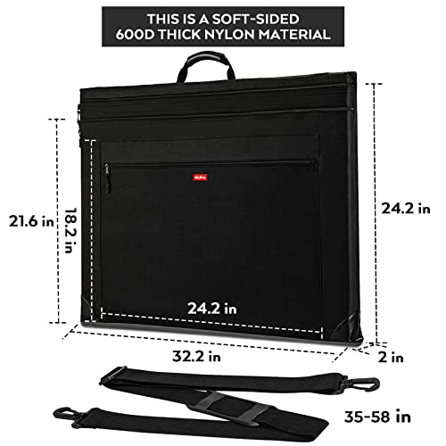 Image of Nicpro Light Weight Art Portfolio Bag, 23 inch x 31 inch Art Canvas Portfolio Case