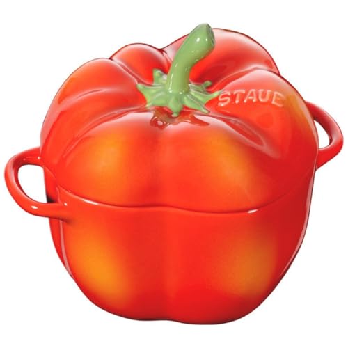 Cocotte pimento pequena de cerâmica da Staub - Vermelho