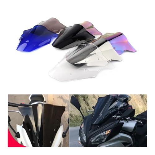 Bulle moto ER6F confort autoroute contre vent et turbulences - 3