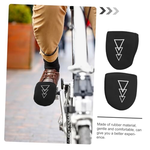 Cubiertas para calzado de ciclismo, impermeables y resistentes al viento, para uso en bicicleta y senderismo, color negro miniatura 2