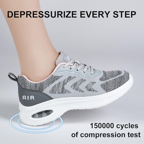 Mjxwem Womens Trainers with Arch Support Air Cushion Memory Foam Ladies Running Shoes - Image 4