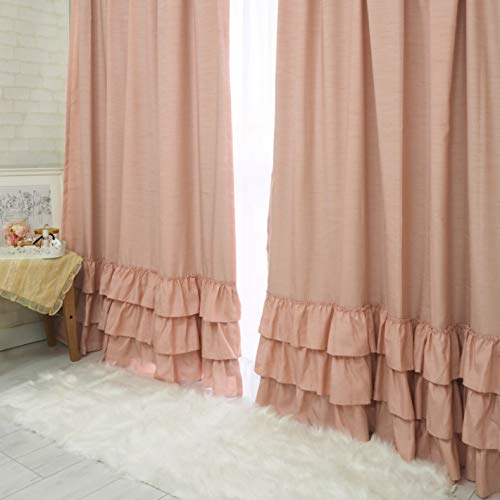 フリルカーテン Amazon｜デザイン選べる遮光裏地付スィートカーテン&すそフリルレース