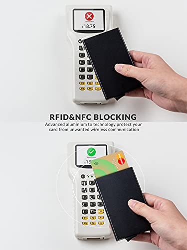 Image of VULKIT Aluminium Men RFID Blocking Wallet(champagne)