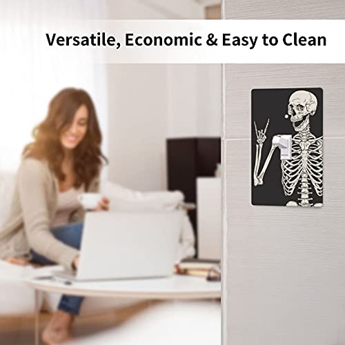 Funny Skeleton Skull Light Switch Cover Decorative Single Toggle 1 Gang Wall Plate Room Decor 4.5 X 2.76 In #TOP5