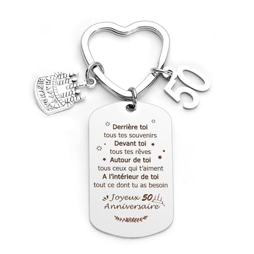 LXSAZP Cadeau 50 Ans - Anniversaire Homme et Femme