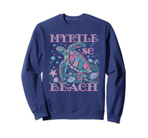 Sea Turtle Lover Myrtle Beach SC Family Beach Vacances à la plage Sweatshirt