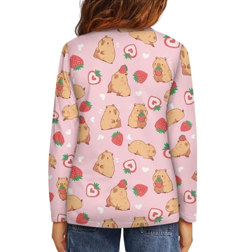 HUIACONG Kids Children Crewneck Tee Shirt for Boys Girls Long Sleeve Tshirts4