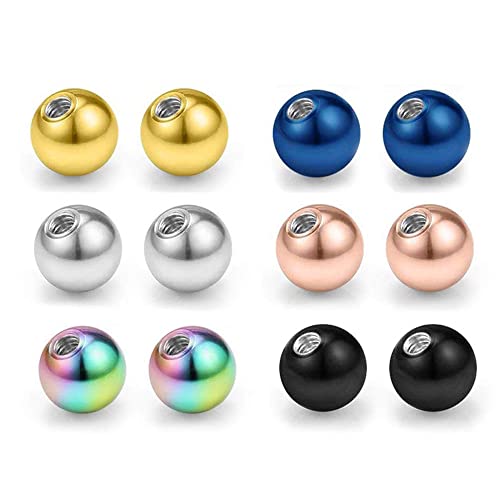 36 pcs 316L Boules De Rechange en Acier Chirurgical Corps Bijoux Piercing Pièces 16G 3Mm Boules pour Femmes Hommes Useful Processed