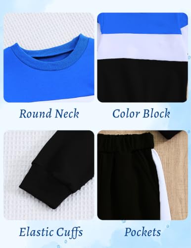 Image of Boys Clothes Boy Outfits 2-Piece Long Sleeve Sweatshirt Tops and Pants Fall Winter Outfits Set 3-14 Years