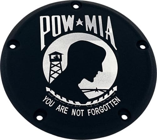 POW02-46BG Patriotic Derby Cover - Pow-Mia - Black